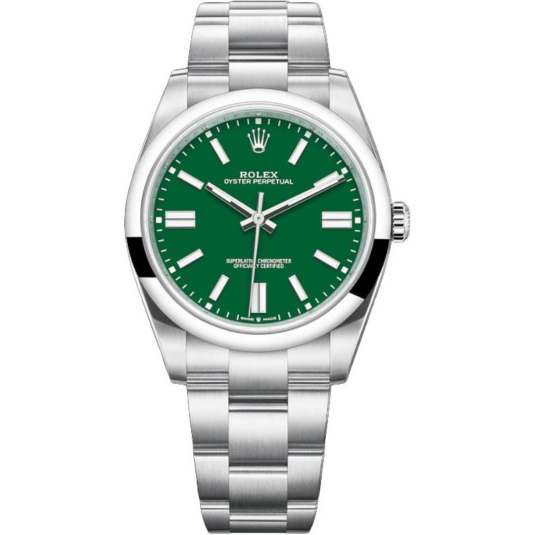 ROLEX OYSTER PERPETUAL GREEN DIAL 41MM