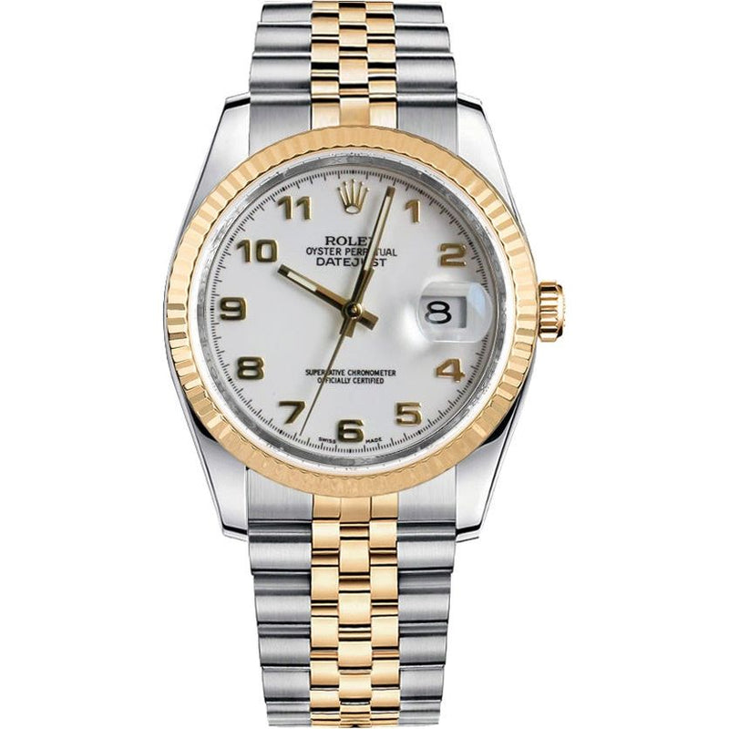 ROLEX DATEJUST TWO-TONE YELLOW GOLD & STAINLESS STEEL 36MM