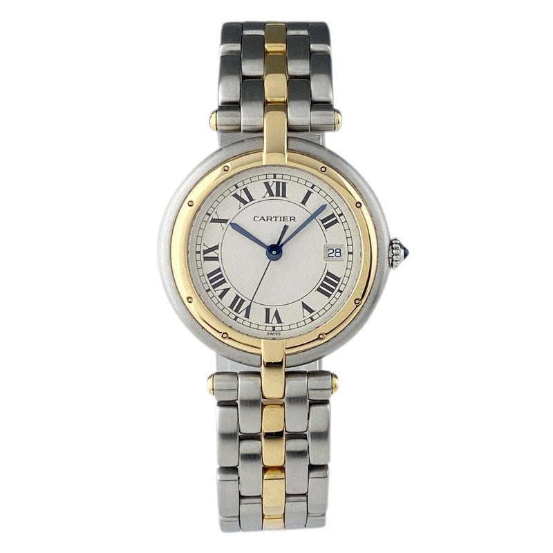 CARTIER PANTHER VENDOME GOLD & STAINLESS STEEL QUARTZ WATCH