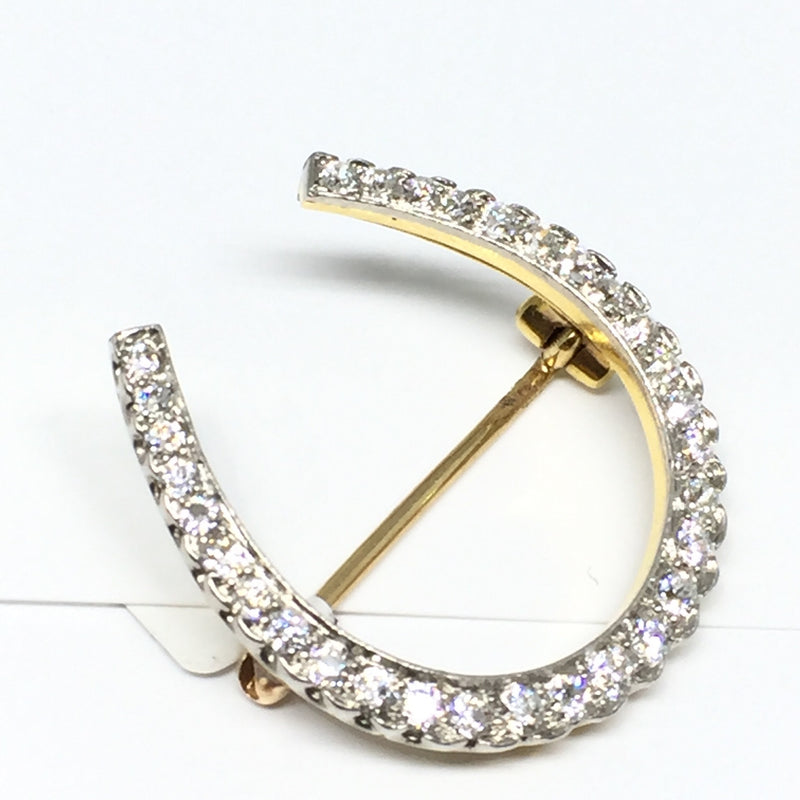 TIFFANY DIAMOND HORSESHOE BROOCH