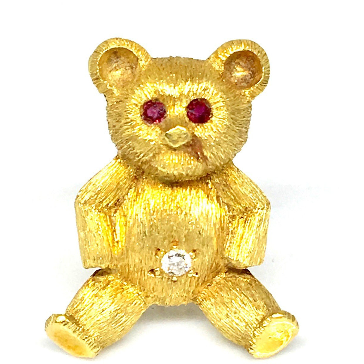 TIFFANY & CO. YELLOW GOLD TEDDY BEAR BROOCH – STEVEN & CO. JEWELERS