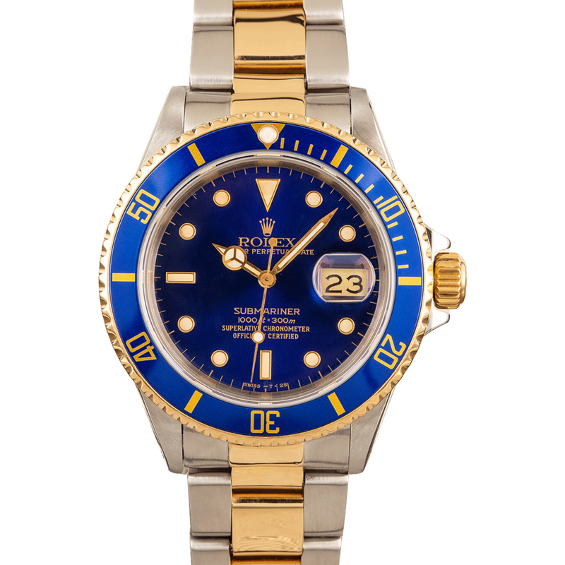 ROLEX TWO TONE SUBMARINER BLUE DIAL