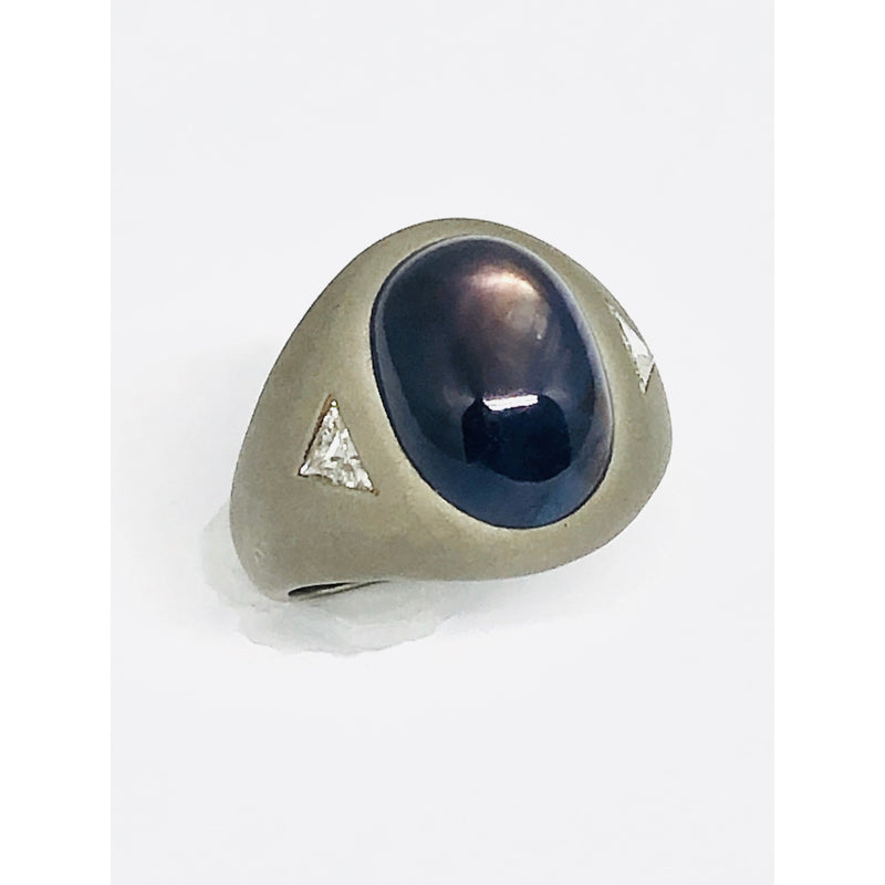 LAVENDER BLUE STAR SAPPHIRE RING