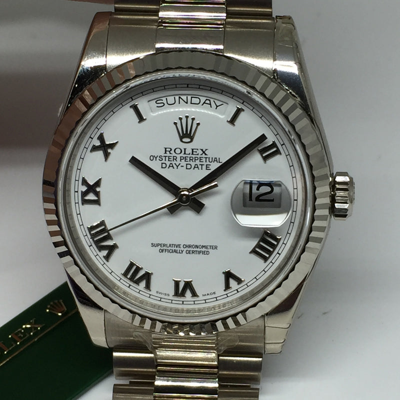 WHITE GOLD ROLEX PRESIDENT