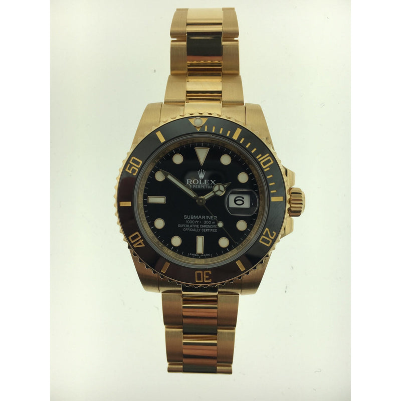 ROLEX SUBMARINER YELLOW GOLD CERAMIC