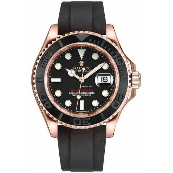 ROLEX YACHTMASTER ROSE GOLD OYSTERFLEX 40MM ROSE GOLD