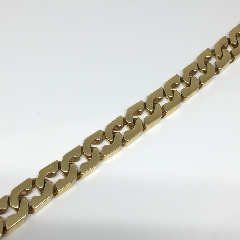 TIFFANY 14K YELLOW GOLD CURB LINK BRACELET