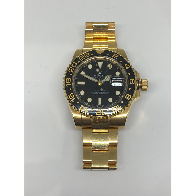 ROLEX GMT MASTER II YELLOW GOLD