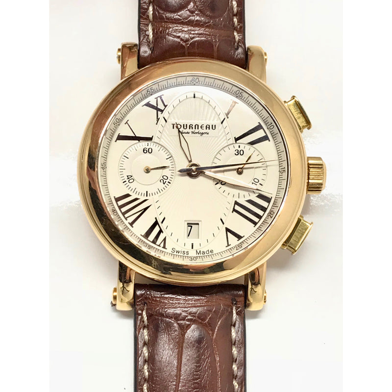 TOURNEAU ROSE GOLD AUTO CHRONOGRAPH