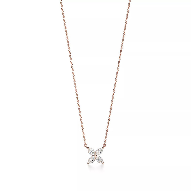 TIFFANY & COMPANY LARGE VICTORIA PENDANT IN 18K ROSE GOLD